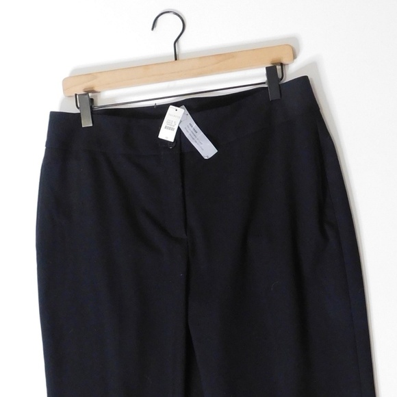 NWT!! TALBOTS Heritage Black Dress Pants High Waist Straight Hip Thigh Size 10 - Picture 4 of 11